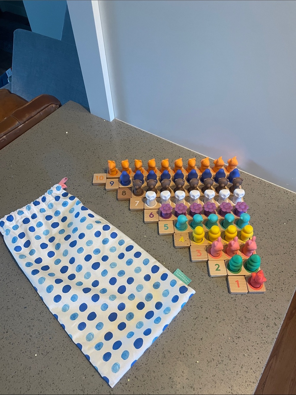 Lovevery Montessori Math Bars & Number Tiles